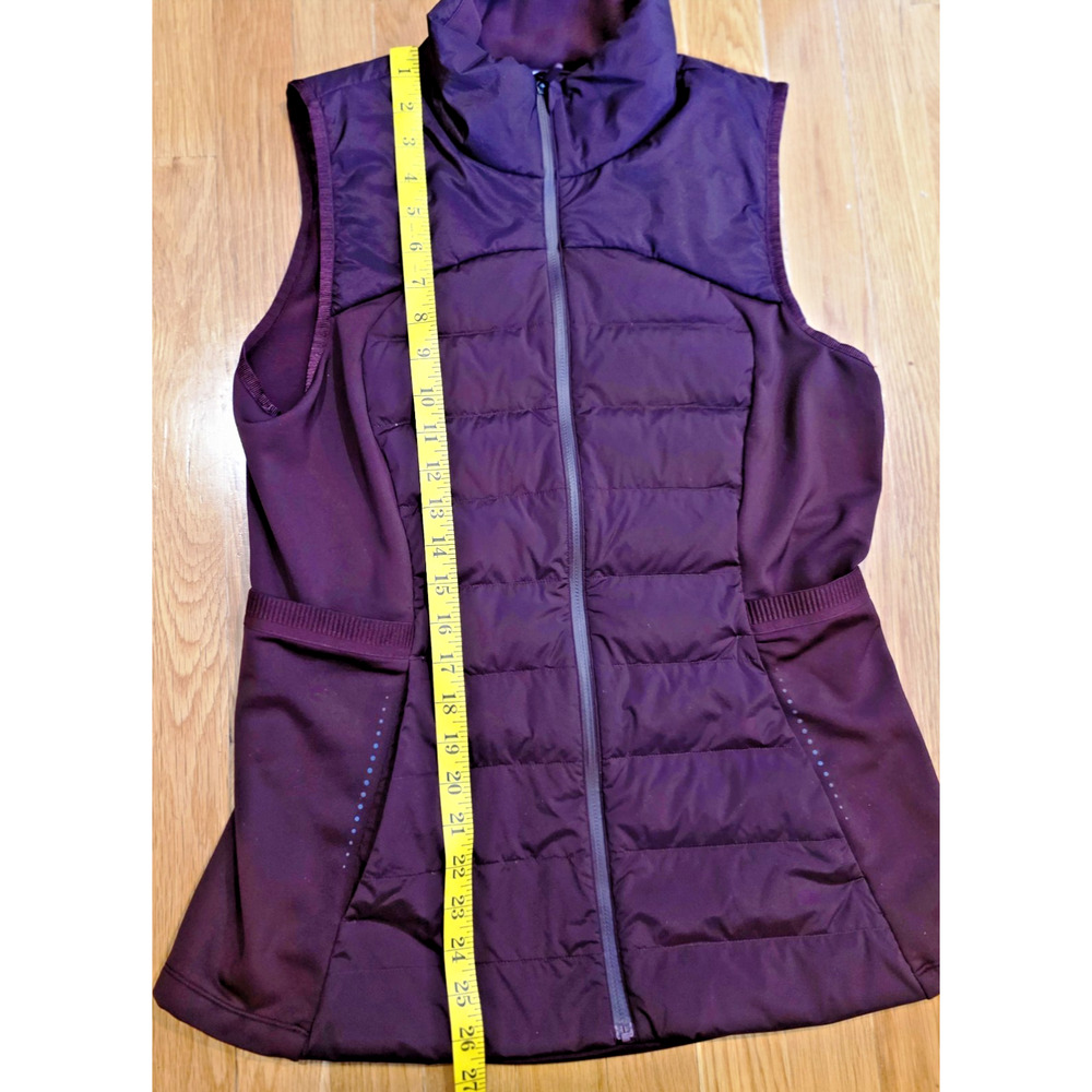 Lululemon Down For It All Vest Garnet Red Goose Down Puffer Size 10 NWOT W4CB0S - Picture 5 of 15